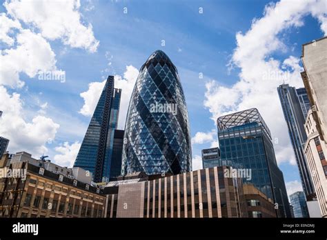 Swiss Re Tower City Of London Uk Stock Photo Alamy
