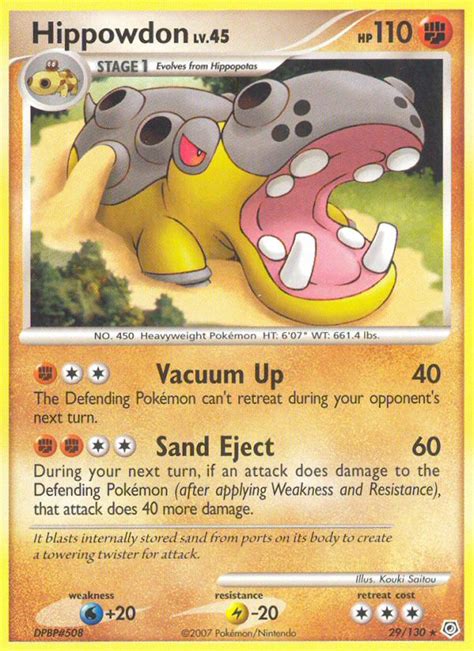 Pokemon Card Of The Day Hippowdon Lv X Rising Rivals Rr