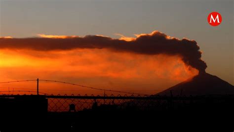 Volcán Popocatépetl Actividad registrada HOY 25 de febrero de 2024