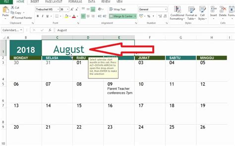 Cara Membuat Kalender Di Excel Untuk Pemula Lengkapgambar Images Riset