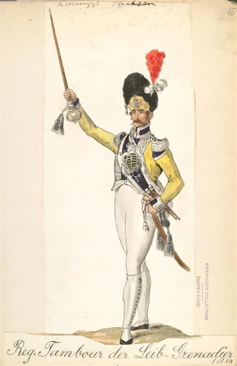 Saxony Leib Grenadiers Drum Major 1810 French Army Drum Major Saxony