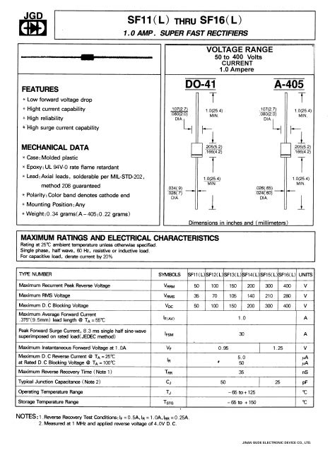 Sf Datasheet Jinan Gude Electronic Device