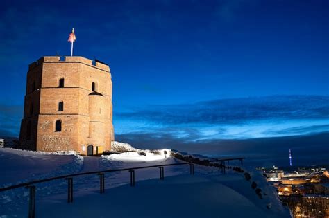 Premium Photo | Gediminas tower or castle the remaining part of the ...