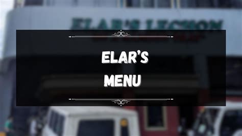 Elars Lechon Menu Prices Philippines January 2025 Updated