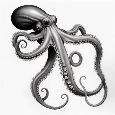 Percel Drawing Of An Octopus Arm Stable Diffusion Online