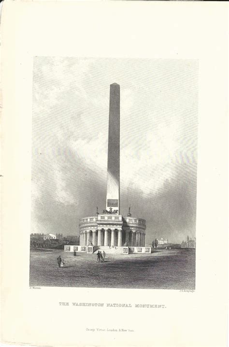 The Original Washington Monument Design Evolution Dc