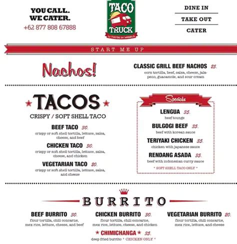 Taco Truck Menu, Menu for Taco Truck, Kelapa Gading, Jakarta - Zomato ...