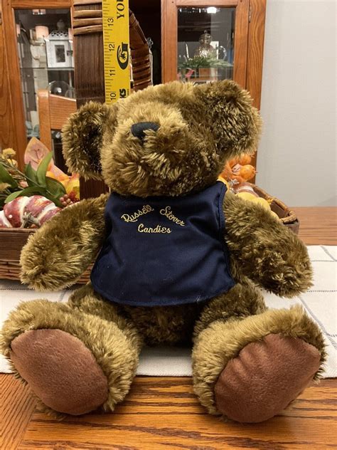 Russell Stover Candy Plush Bear Wearing Apron Love Chocolate Brown Ebay