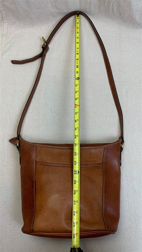 Vintage Bally Brown Leather Crossbody Zip Top Bucket Bag Etsy