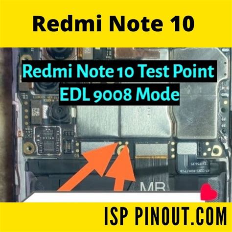 Xiaomi Redmi 10 ISP EMMC PinOUT Test Point EDL Mode