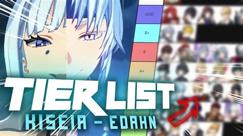 TIER LIST ACTUALIZADA KISEIA EDAHN Tower Of God New World YouTube