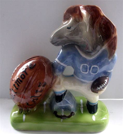 Lot Detail Vintage 50s Baltimore Colts Mascot Bank