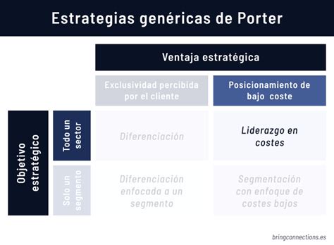 Estrategias de Porter Qué son Ejemplos reales Bring Connections