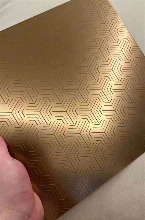 Decorative Etched Stainless Steel Gold Sheet China