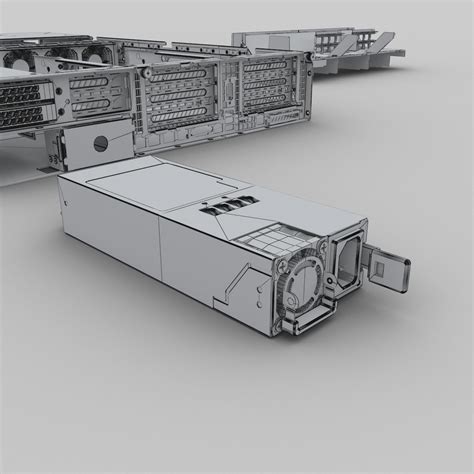 Server Chassis 2U with Board 3D Model $119 - .max .obj - Free3D