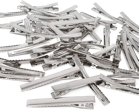 Amazon Honbay 50PCS Silver Tone Single Prong Metal Alligator Hair