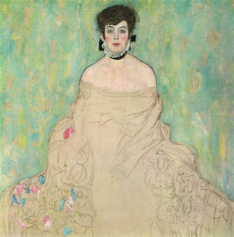 Portrait Of Amalie Zuckerlandl By Gustav Klimt