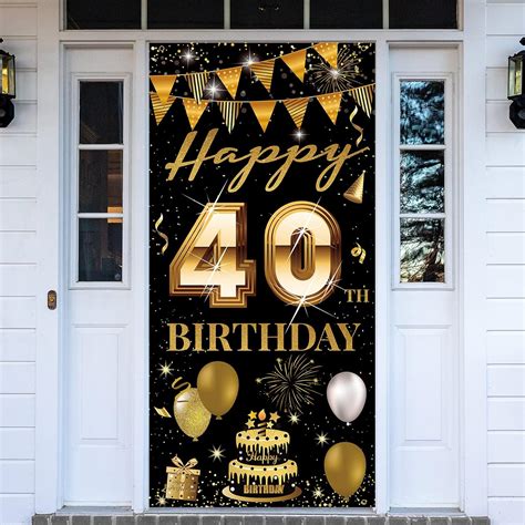 Amazon Htdzzi Th Birthday Door Banner Happy Th Birthday