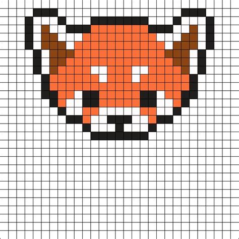 Red Panda Kandi Pattern