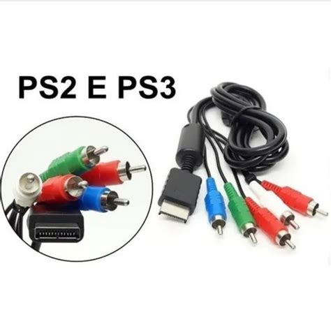 Cabo Componente Ps Ps Cabo Udio V Deo Av Rca Para Ps Ps Ps Rca