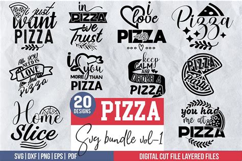 Pizza Svg Bundle Vol Graphic By Svgstudiodesignfiles Creative Fabrica