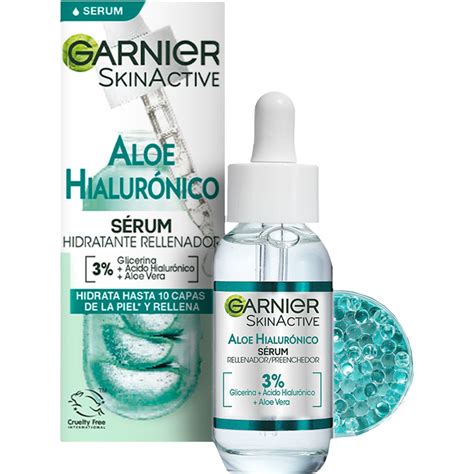 Skin Active sérum hidratante rellenador Aloe Hialurónico dosificador 30