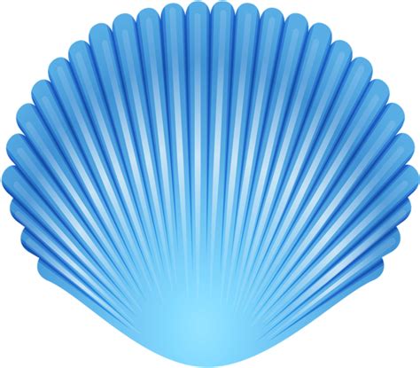 Blue Seashell Transparent Png Clip Art Image - Clip Art Shell Transparent - Full Size Clipart ...