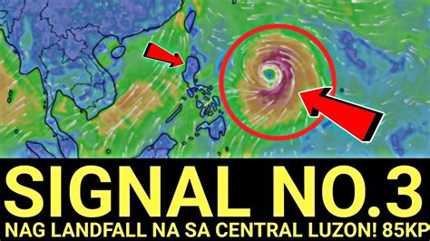 SIGNAL NO 3 Bagyong FALCON Sa CENTRAL LUZON 95KPH Ang Lakas Ng HANGIN