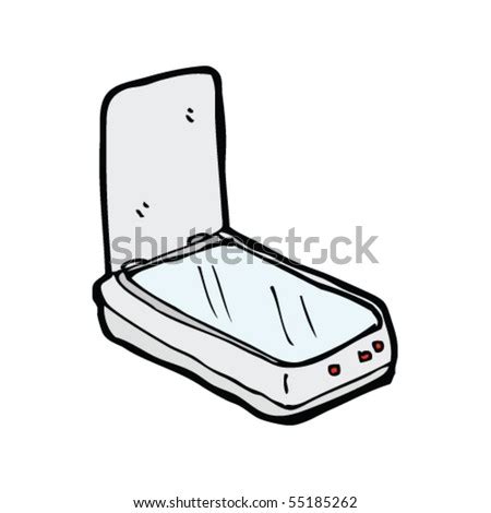 Scanner Cartoon Stock Vector Illustration 55185262 : Shutterstock