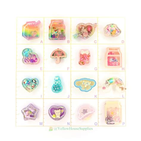 Small Colorful Pink Resin Liquid Shakers For Deco Projects Phone Cases