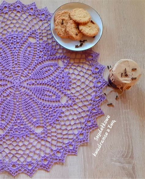 Pin by Agata Komenda on Wzory szydełkowe Crochet doilies Doilies