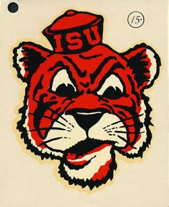 Idaho State University **RARE** ORIG 1960's Decal vtg NCAA Bengals ISU ...