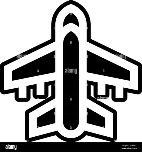 Airplane Simple Black And White Stock Photos And Images Alamy