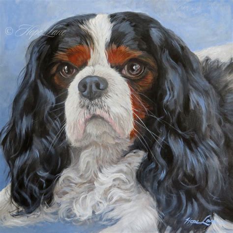 Completed Painting Of Bentley A Cavalier King Charles Spaniel Hope