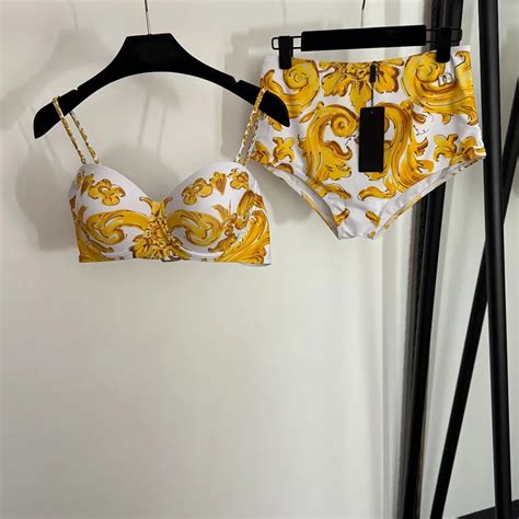 Womens Designer Swimsuits Stylish Two Piece Padded Bikini Set For