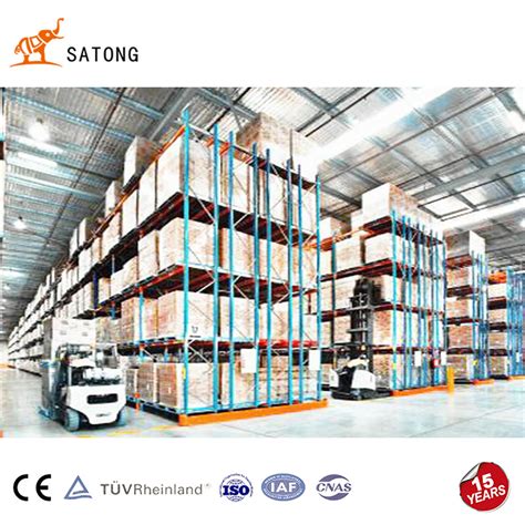 Satong Industrial Customizable Double Deep Pallet Rack For Warehouse Bulky Storage China Steel