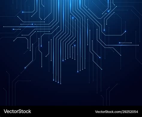 Circuit Board Abstract Futuristic Technology Vector Image