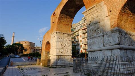 The Arch of Galerius in Thessaloniki, Greece Stock Photo - Image of ...