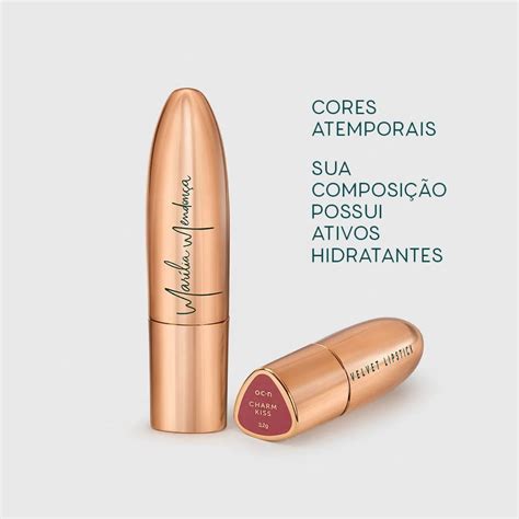 Batom Marília Mendonça Nude By Océane Charm Kiss Easy Cosméticos Perfumaria Melhores