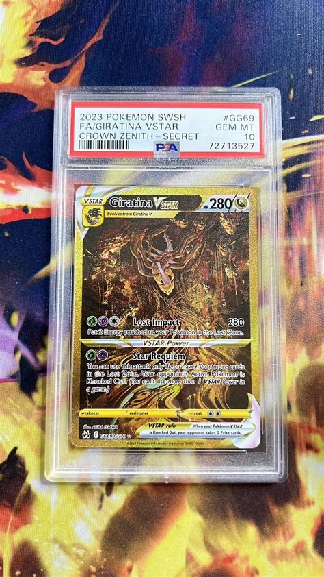 Mavin PSA 10 GEM MINT Giratina VSTAR GG69 Pokemon Crown Zenith TCG