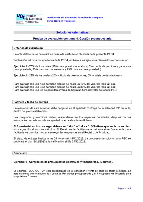 Iife Sol Pec Ib V Introducci N A La Informaci N Financiera