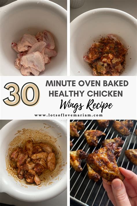 Oven Baked Wings Homemade Perfection In 30 Minutes Lots Of Love Mariam