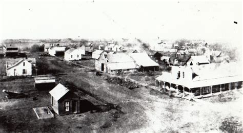 Assaria Kan. Birds Eye View of Downtown 1892 | Birds eye view, Birds ...