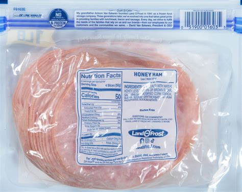 Land O'Frost Honey Ham, Premium Meat-Planogram-Back