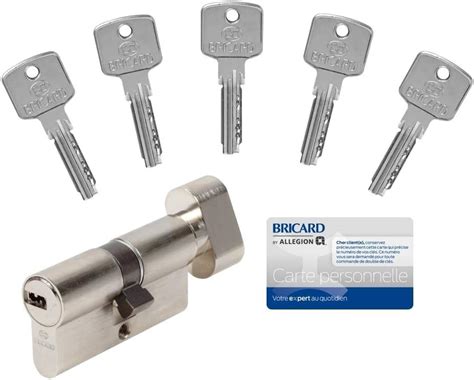 Abus Ec Cylindre De Serrure Bouton Mm Avec Cl S Gris