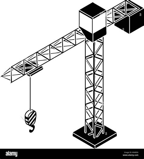 Building Construction Tower Crane Draw Stock Photos & Building ...