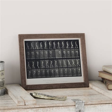 Motor Neuron Disease Art Print Naked Man Walking Eadweard Muybridge