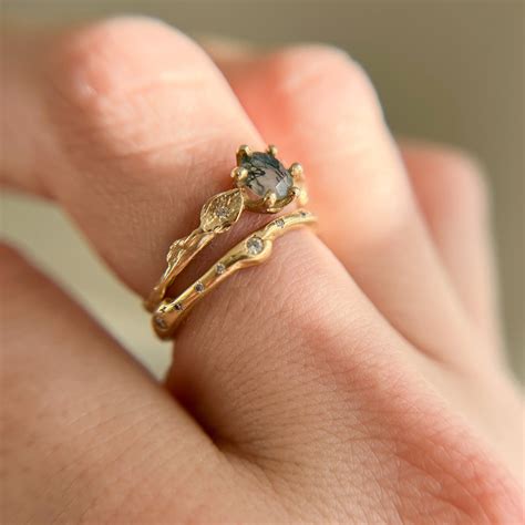 Non Traditional Gold Engagement Rings