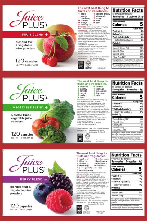 Fruit Vegetable And Berry Blend Capsules Juice Plus Juice Plus Juice Plus Capsules