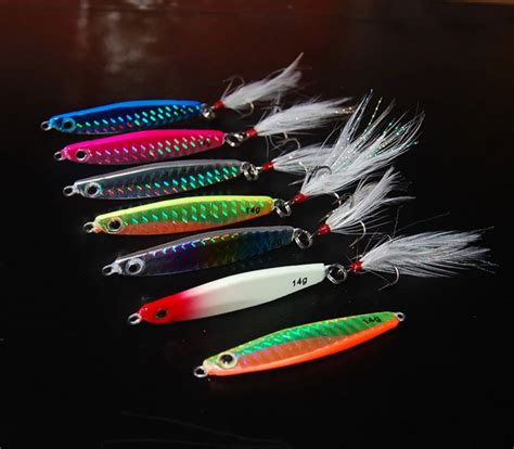 Pcs Deep Sea Fishing Spoon Lure Metal Jig Jigbait Jigging Spoon Hook